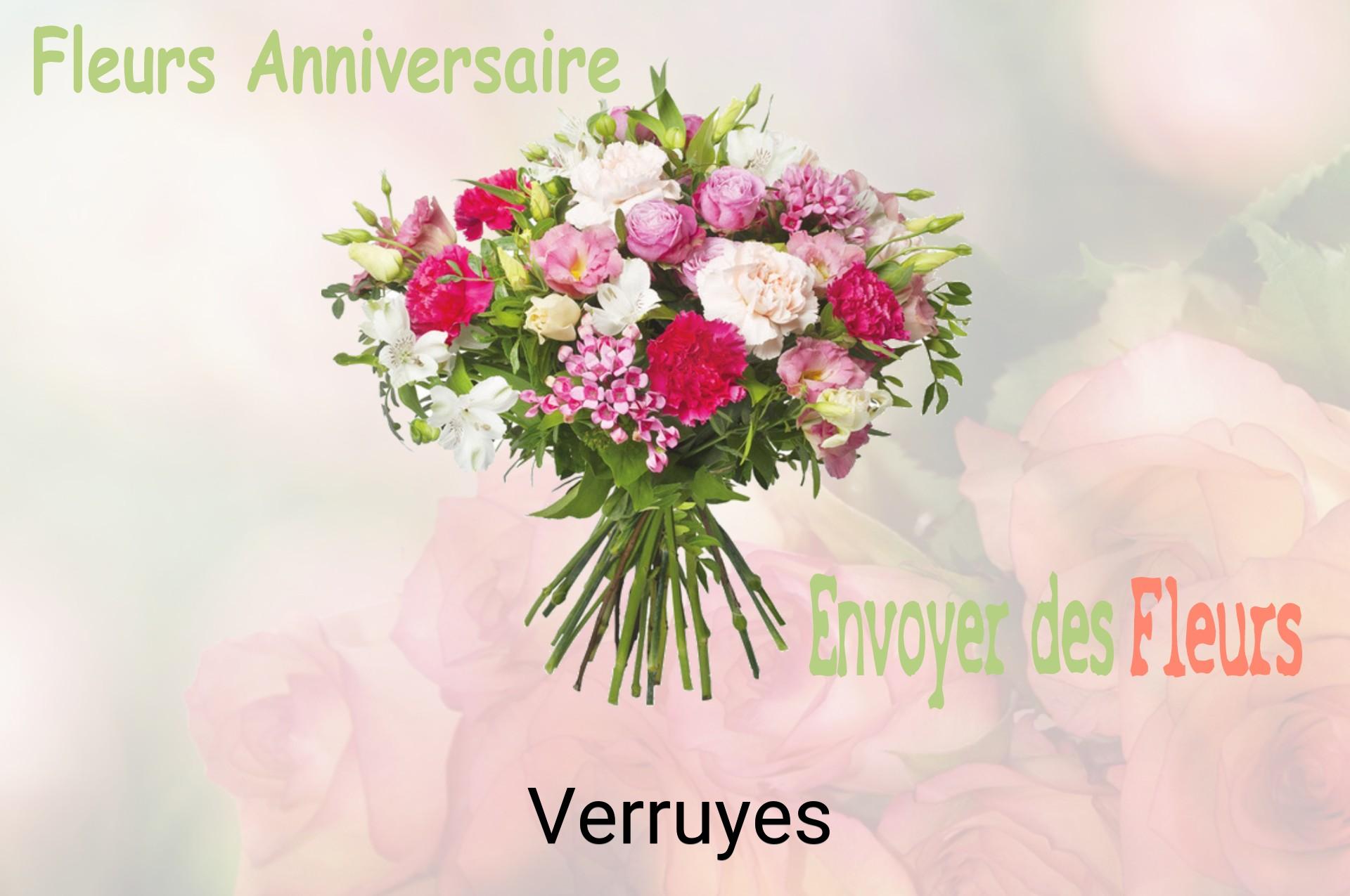 Bouquet de fleurs d’anniversaire livré à Verruyes