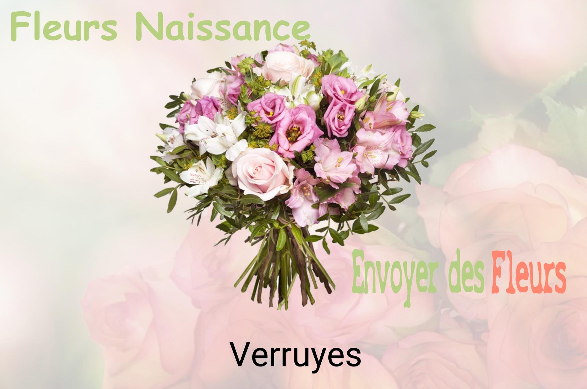 Bouquet de fleurs de naissance livré à Verruyes